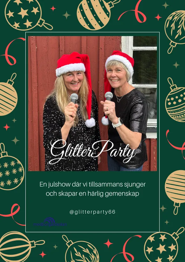 Affisch för GlitterPartys julshow